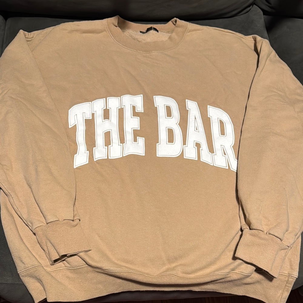 The Bar Tan Crewneck Sweatshirt